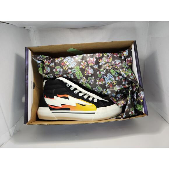 Revenge X Storm Vol. 2 Black Flame Sneakers - Size 5 Limited Edition Streetwear - Picture 2 of 8